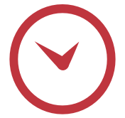 Graphic icon of clock 